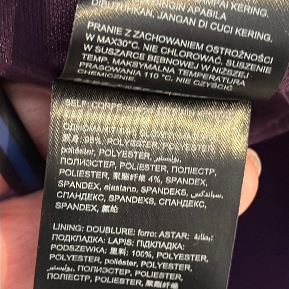 Bebe deep Purple halter neck, knee length dress size extra large XL - Picture 12 of 12